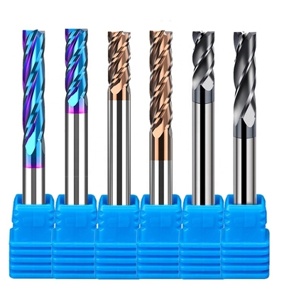 1/4 inch CNC Solid Down Cut Brazed Tungsten Carbide End Mill Gia công gỗ