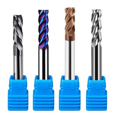 4 Máy cắt có thể lập chỉ mục Flute Carbide phẳng D10 Hrc45 Hrc55 Hrc65 Máy nghiền kết thúc rắn