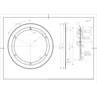 Six Holes Semi-Severing Circular Blade Half-Cut Circular Knife Carbide Round Industrial Blade for Full and Half Cutting Machines