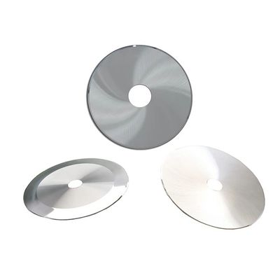 Lưỡi dao tròn tròn bằng vonfram cacbua xi măng cho dây chuyền sản xuất thuốc lá Máy chế biến thuốc lá Lưỡi dao đĩa