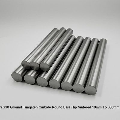 YG10 Tungsten Carbide Rod 10mm đến 330mm Dia HIP Sintered