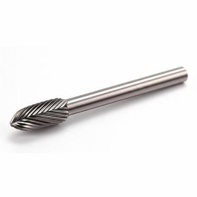 6mm Loại A Sa Tungsten Carbide File quay 1/8 Chân dài Cắt đôi một lần