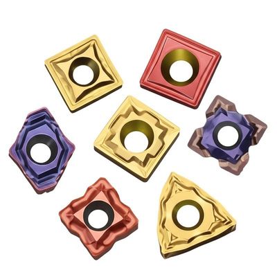 CVD / PVD Coating Carbide CNC Chèn Công cụ gia công kim loại cắt CNC