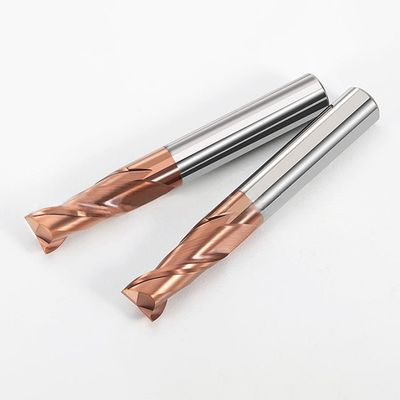 0.6um kích thước hạt Tungsten Carbide cuối máy xay với đường kính cắt 1-20mm và 55 độ sâu rãnh cho CNC Machining