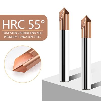 Tungsten Carbide End Mill với góc 90 ° và Chamfer cho chế biến hình dạng phẳng trong thép và hợp kim nhôm
