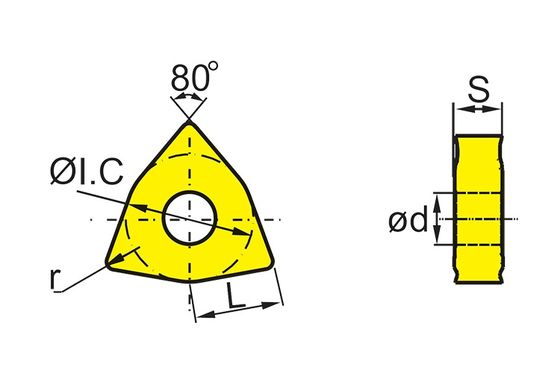 Mảnh CNC WNMG hiệu suất cao với lớp phủ PVD cho gia công chính xác trong ngành điện tử