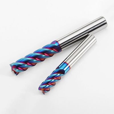 Dao phay ngón hợp kim vonfram cacbua 4 me, phủ nACo4, dùng gia công thép không gỉ