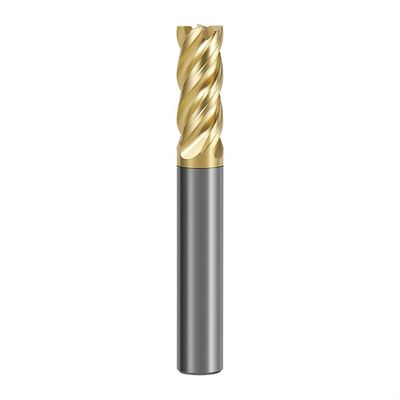 70 ° Khó khăn HRC 4-Flute Tungsten Carbide End Mill với lớp phủ Alnovz3 Chuyên gia cho máy cắt CNC thép không gỉ