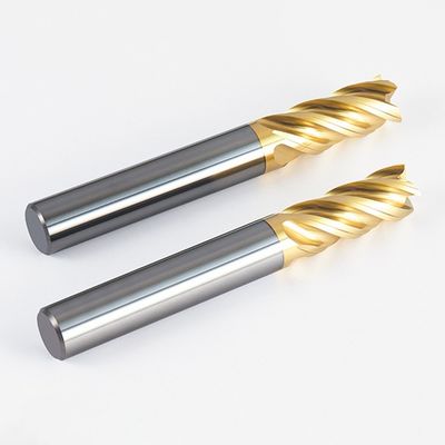 70 ° Khó khăn HRC 4-Flute Tungsten Carbide End Mill với lớp phủ Alnovz3 Chuyên gia cho máy cắt CNC thép không gỉ