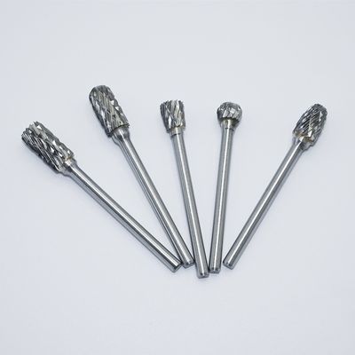 6mm Double Groove Carbide Rotary Burr với 10 hình dạng khác nhau cho thép không gỉ và titan
