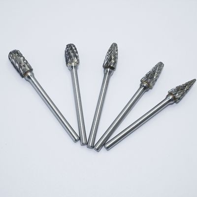 6mm Double Groove Carbide Rotary Burr với 10 hình dạng khác nhau cho thép không gỉ và titan