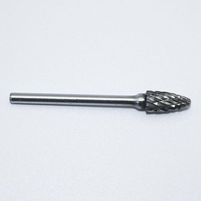 10 miếng sáng không phủ Tungsten Carbide Rotary Burr cho thép không gỉ với 1/8 " 3mm Shank