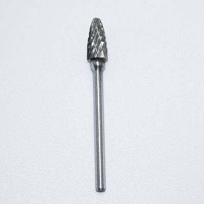 10 miếng sáng không phủ Tungsten Carbide Rotary Burr cho thép không gỉ với 1/8 " 3mm Shank