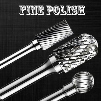 M6 Vonfram cacbua Burr dài Đơn 1/2 "12 Đường kính chuôi cắt cuối Collet