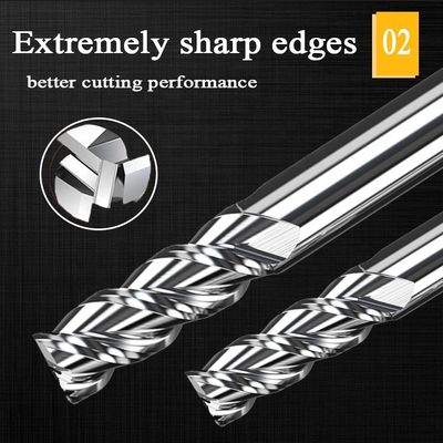 1mm CNC Tungsten Carbide End Mill Hrc55 Nhôm End Mill Mills Công cụ cắt