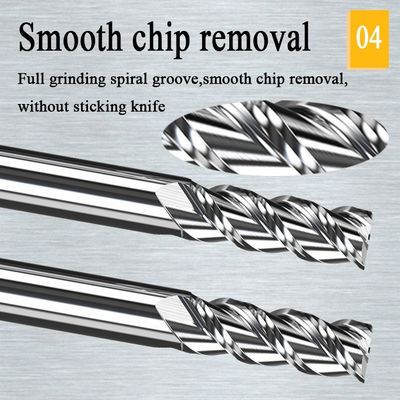 1mm CNC Tungsten Carbide End Mill Hrc55 Nhôm End Mill Mills Công cụ cắt