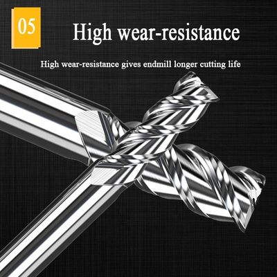 1mm CNC Tungsten Carbide End Mill Hrc55 Nhôm End Mill Mills Công cụ cắt