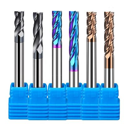 2,5mm Bên trong 6mm Máy nghiền cuối D10 Hrc60 Carbide Hrc55 Đối với Máy nghiền bên 12mm bằng thép